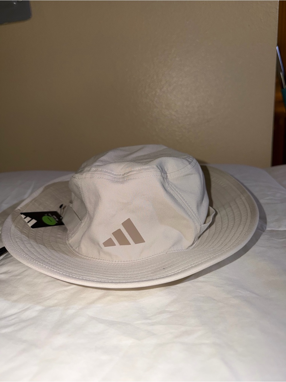Adidas Beige Boonie Sun Hat with Logo